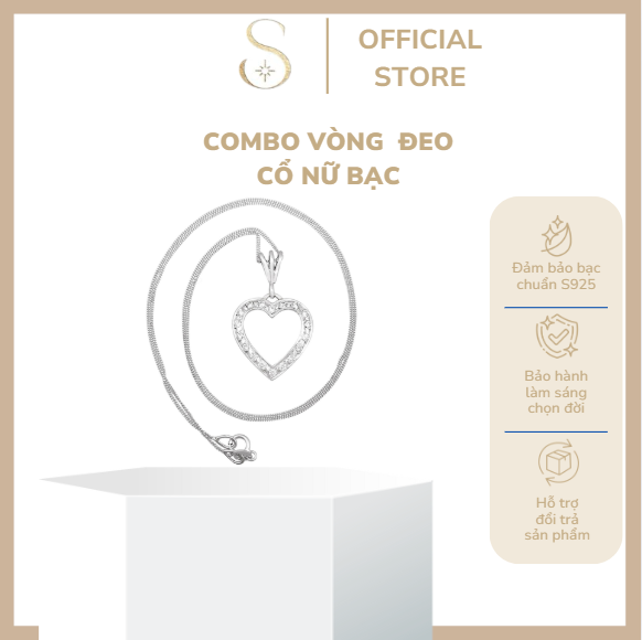 Vòng Cổ Bạc Nữ Sunny Glow 2025