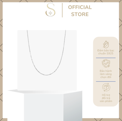 Dây chuyền nam Vàng trắng Ý 18K MANCODE by