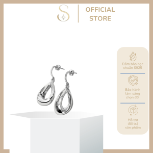 Bông tai bạc giọt nước