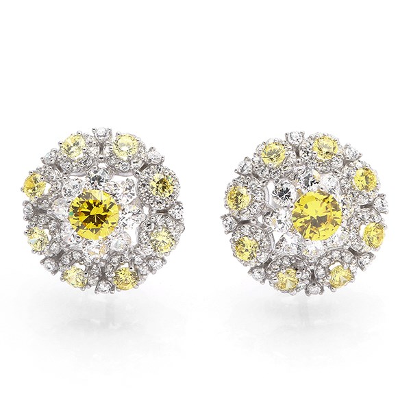 bông tai bạc đá