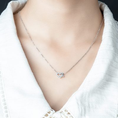 vòng cổ vàng trắng nữ