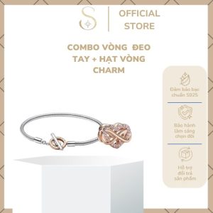 Combo vòng đeo tay + hạt vòng charm