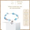 Vòng CHARm bạc mix đá Aquamarine