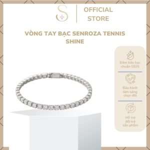 Vòng tay bạc Senroza Tennis Shine