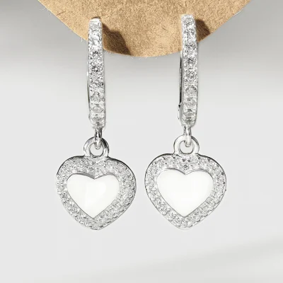 bông tai bạc đá